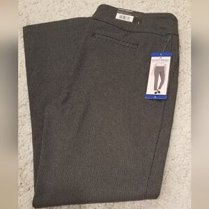 Hilary Radley Womens Mid Rise Black And White Slim Fit Pants. Size Large